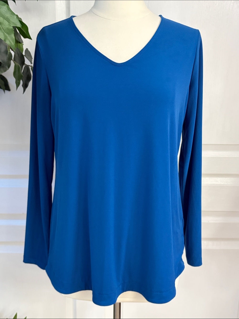Susan Graver Modern Essentials Regular Liquid Knit Tunic ~ Wild Teal
